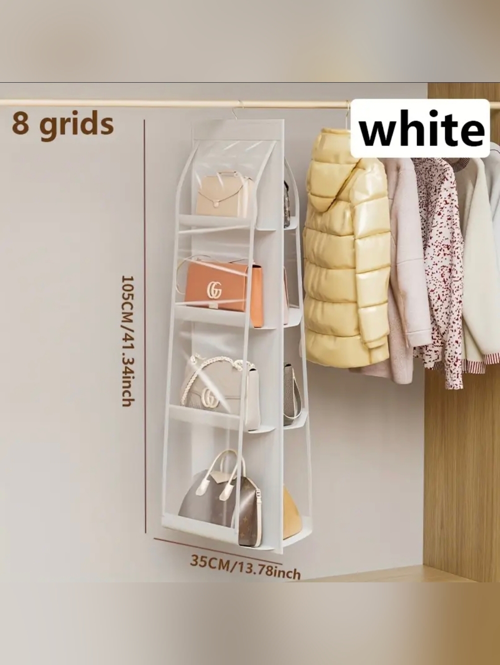 2PC SET- Bag Organizer 8 Grids /Each - Picture 4 of 7